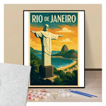 Poster Rio de Janeiro - Paint by numbers