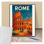 Poster Rome - Paint by numbers