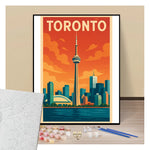 Poster Toronto - Paint by numbers
