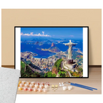 Corcovado statue "Christ the Redeemer" - Rio de Janeiro - Paint by numbers