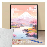 Dawn over Mount Fuji - Paint by numbers