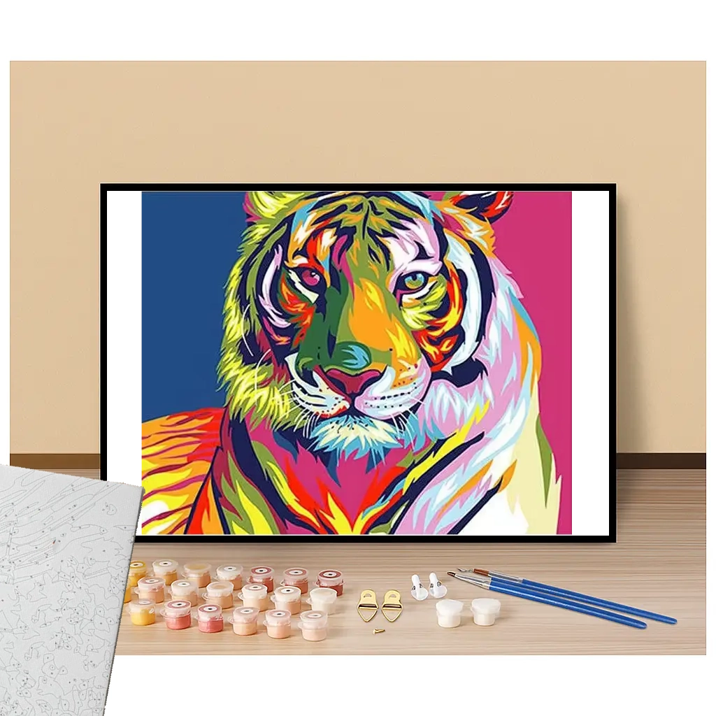 Tigre Pop Art - Paint by numbers