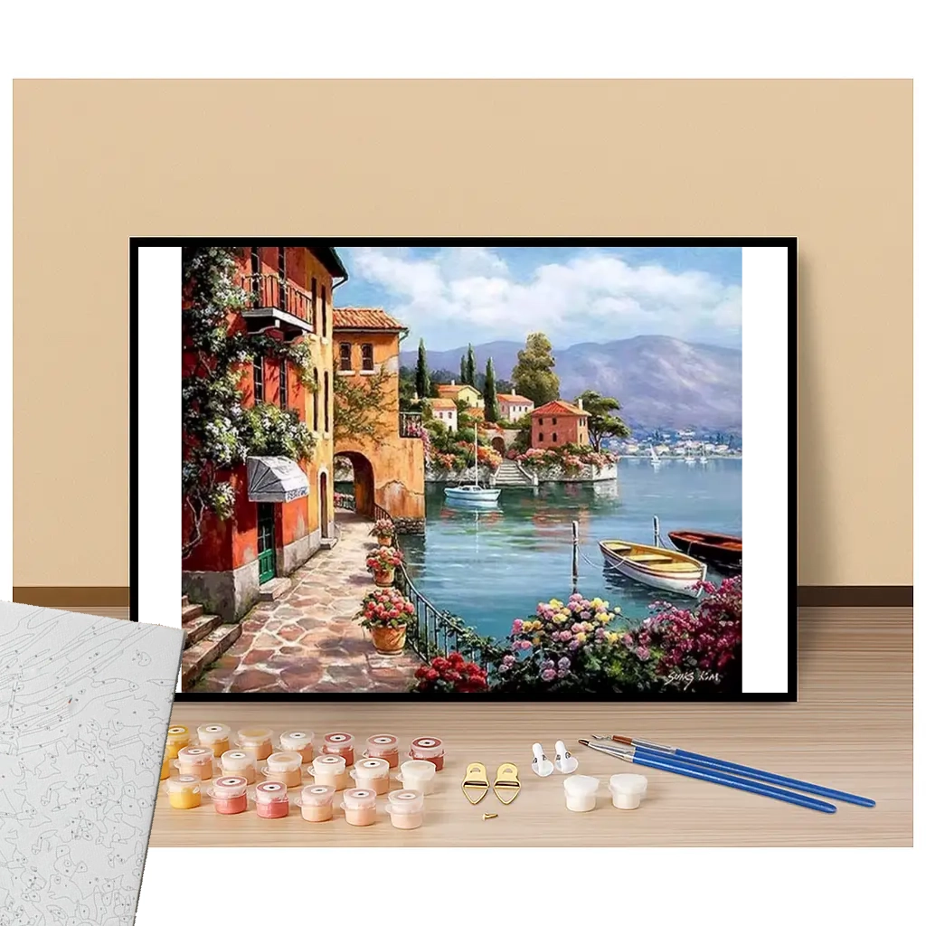 Lakeside villas - Paint by numbers