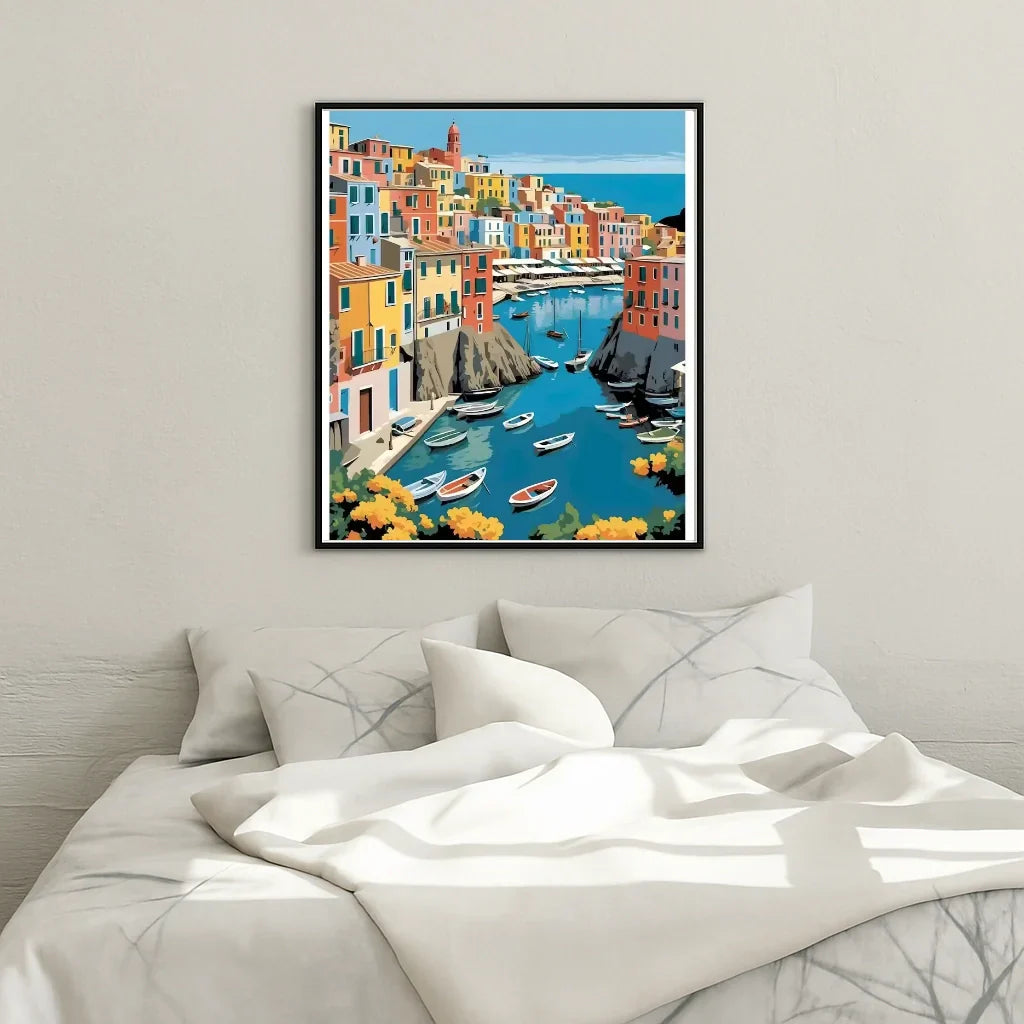 Porticciolo dei Colori - Italy - Paint by numbers – Steloria-Store