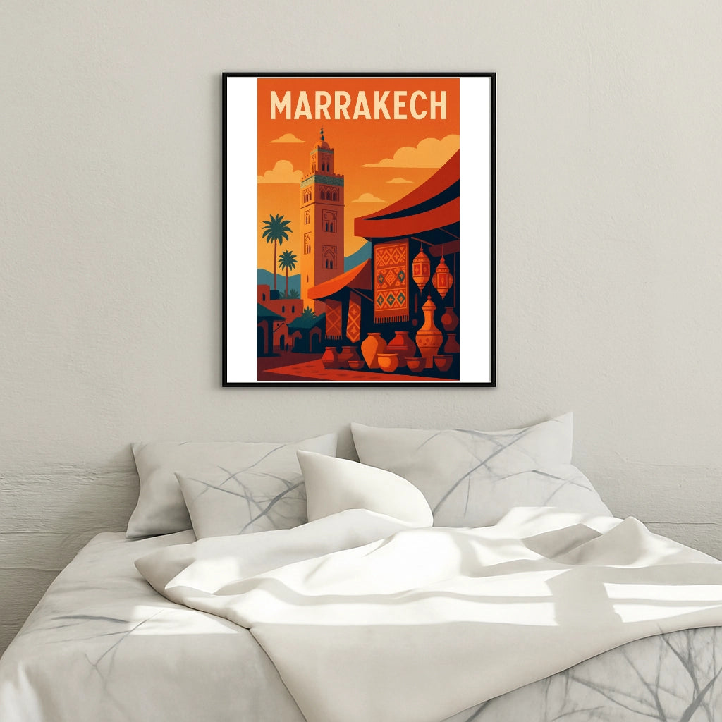 Poster Marrakech - Paint by numbers