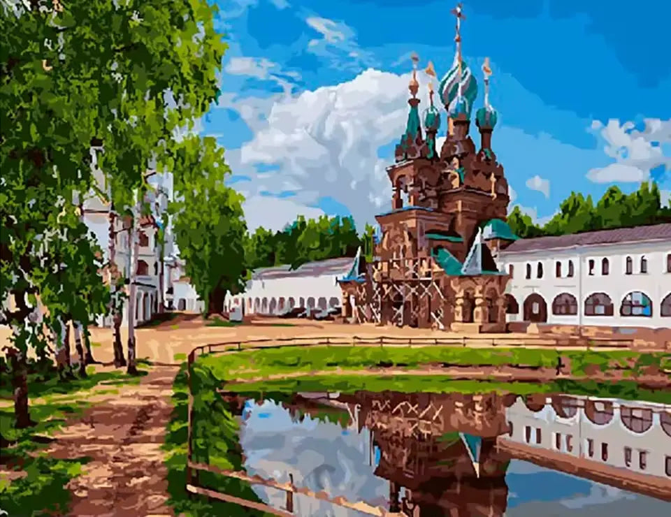 Nikolo-Solbinsky of Solba Monastery - Russia - Paint by numbers