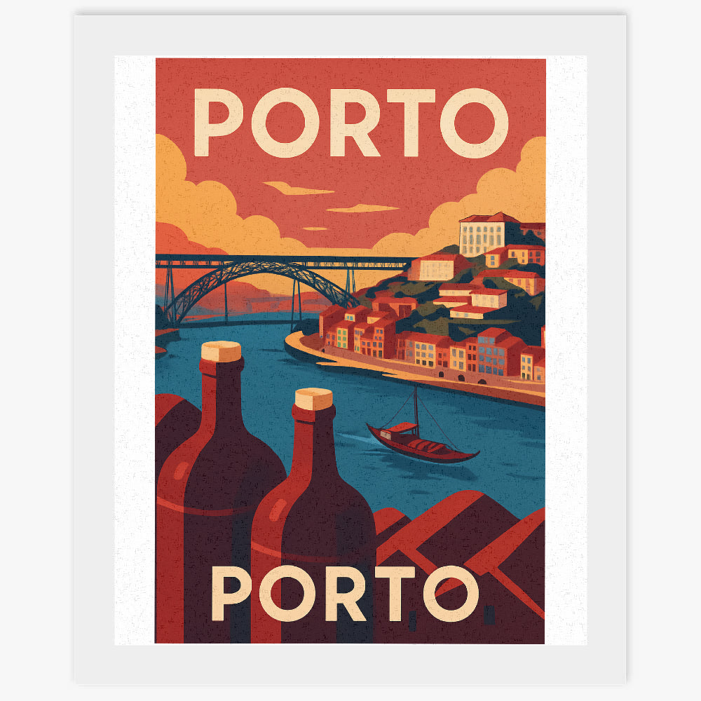 Poster Porto - Paint by numbers