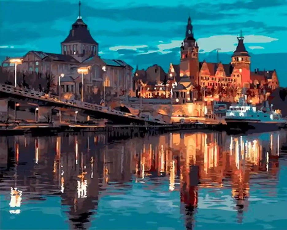 Wały Chrobrego de Szczecin ramparts - Poland - Paint by numbers