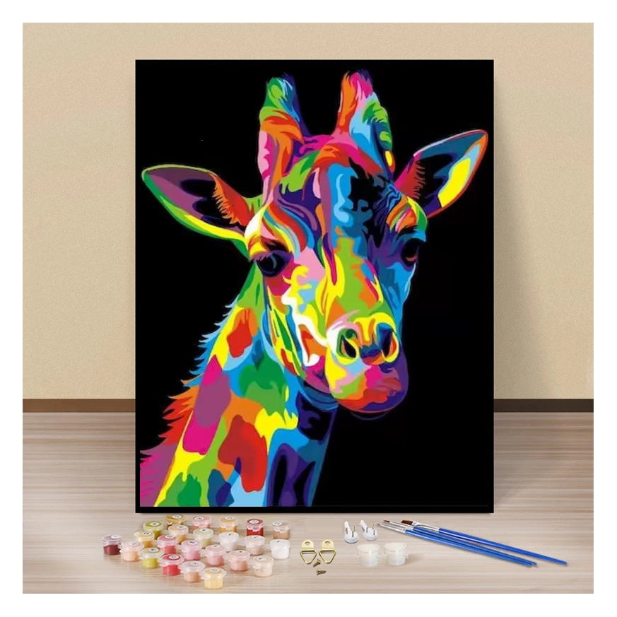 Girafe Pop Art - Paint by numbers