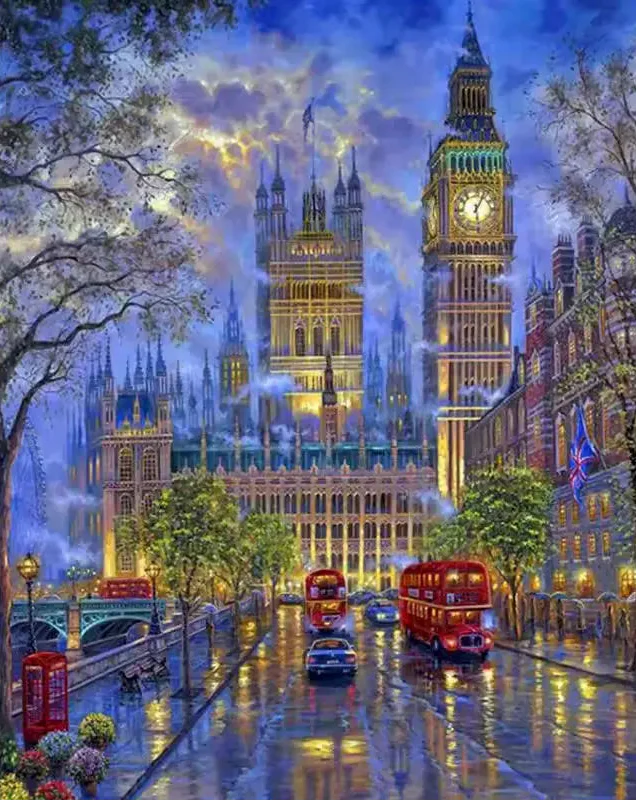 View of Big Ben - London - Paint by numbers